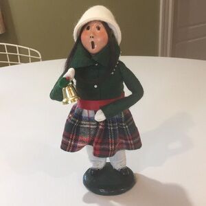 Vintage Never Displayed Byers’s Choice Girl w Bell